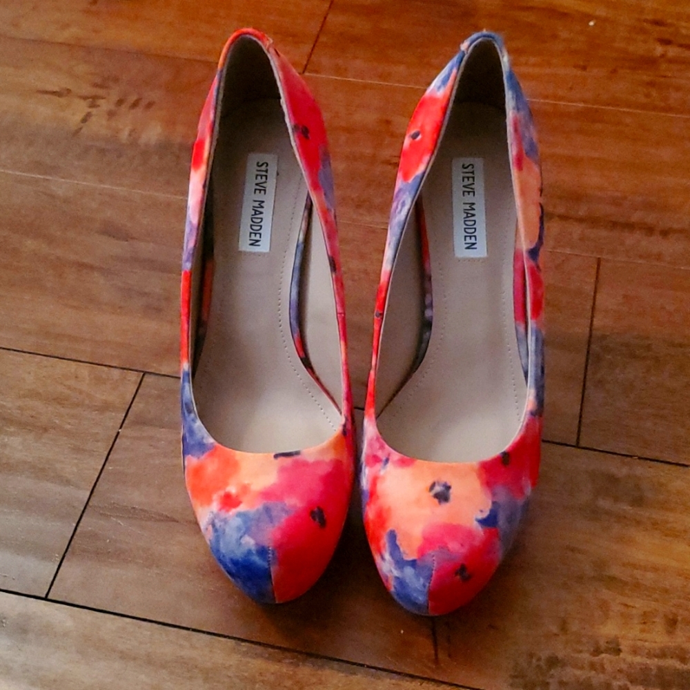 Multi spring color high heels